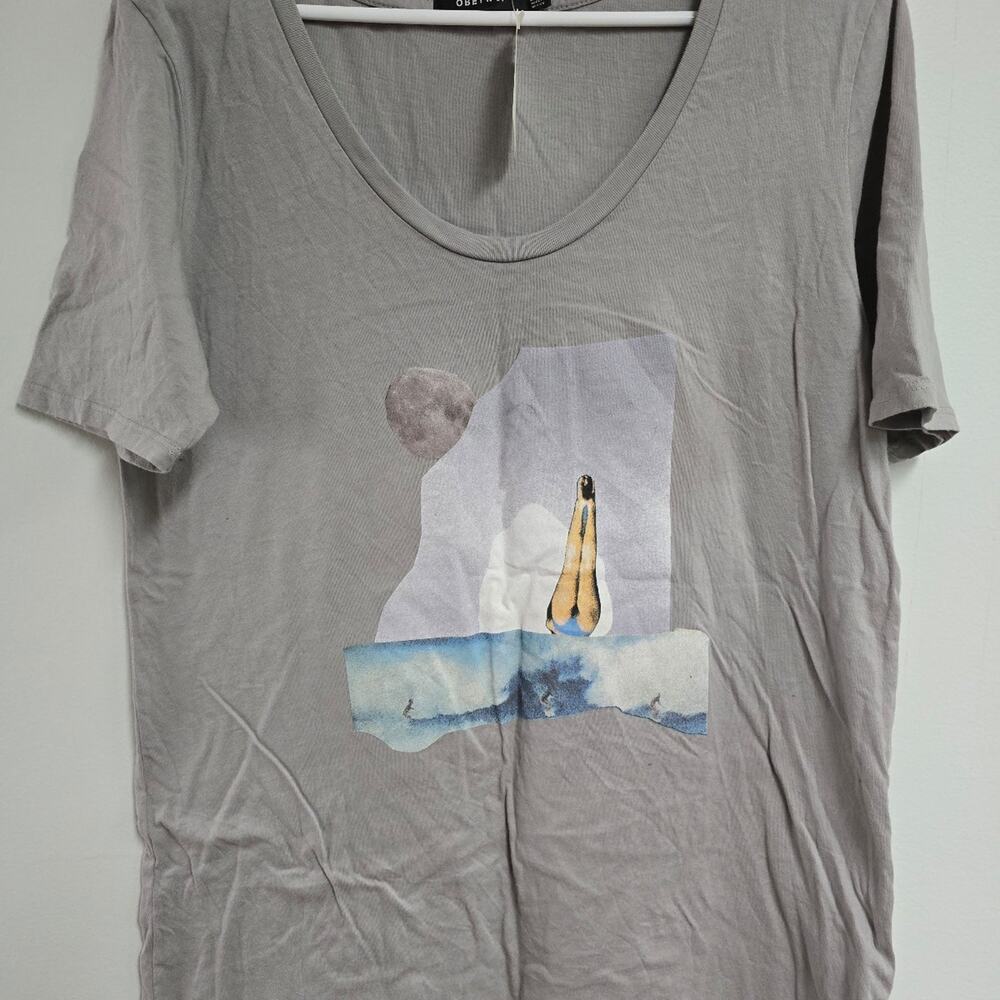 Obey Nº89 Graphic Art Tee Ocean Diver Print NWT Size S